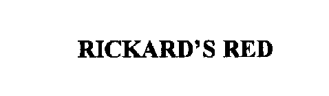 RICKARD'S RED