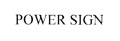 POWER SIGN
