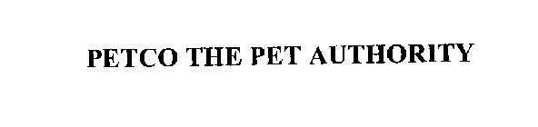 PETCO THE PET AUTHORITY