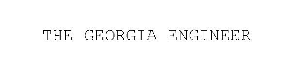 THE GEORGIA ENGINEER