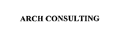 ARCH CONSULTING