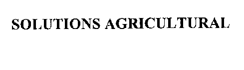SOLUTIONS AGRICULTURAL