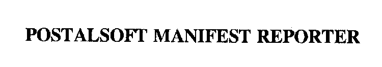 POSTALSOFT MANIFEST REPORTER