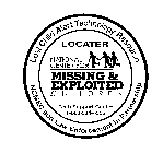LOCATER NATIONAL CENTER FOR MISSING & EXPLOITED CHILDREN ALERT TECHNOLOGY RESOURCE NCMEC AND LAW ENFORCEMENT IN PARTNERSHIP
