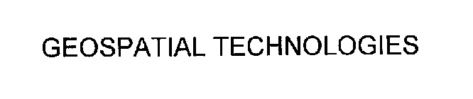 GEOSPATIAL TECHNOLOGIES