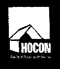 HOCON YOU'RE AT HOME WITH HOCON.