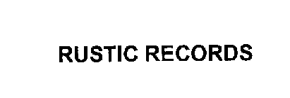 RUSTIC RECORDS