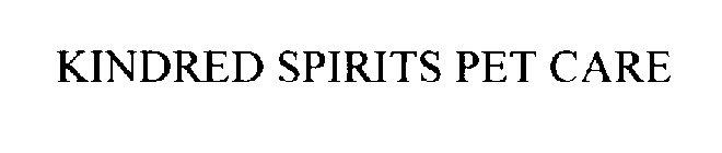 KINDRED SPIRITS PET CARE