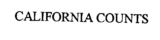 CALIFORNIA COUNTS