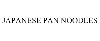 JAPANESE PAN NOODLES