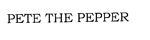 PETE THE PEPPER