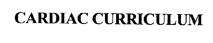 CARDIAC CURRICULUM