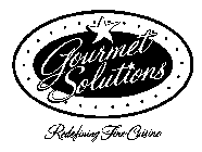 GOURMET SOLUTIONS REDEFINING FINE CUISINE