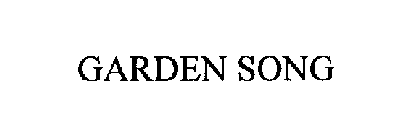 GARDEN SONG