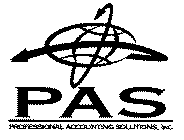 PAS PROFESSIONAL ACCOUNTING SOLUTIONS, INC.