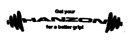 GET YOUR HANZON FOR A BETTER GRIP!