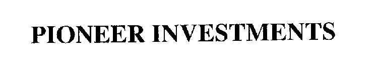 PIONEER INVESTMENTS