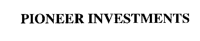 PIONEER INVESTMENTS