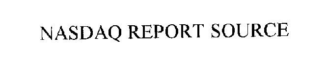 NASDAQ REPORT SOURCE
