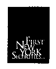 FIRST NEW YORK SECURITIES LLC