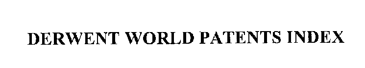 DERWENT WORLD PATENTS INDEX