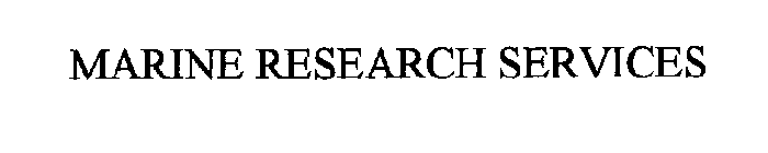 MARINE RESEARCH SERVICES