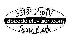 33139 ZIP TV SOUTH BEACH ZIPCODETELEVISION.COM