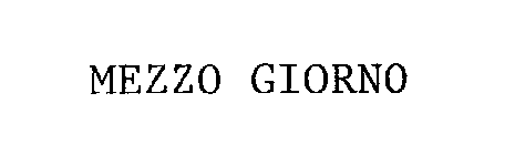 MEZZO GIORNO