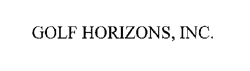 GOLF HORIZONS, INC.