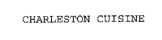 CHARLESTON CUISINE