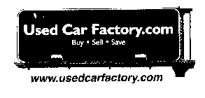 WWW.USEDCARFACTORY.COM USED CAR FACTORY.COM BUY SELL SAVE