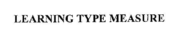 LEARNING TYPE MEASURE