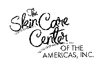 THE SKIN CARE CENTER OF THE AMERICAS, INC.