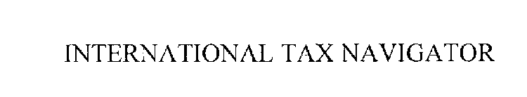 INTERNATIONAL TAX NAVIGATOR