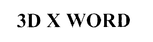 3D X WORD