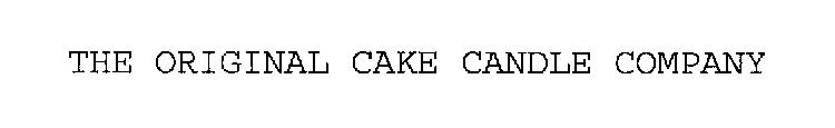 THE ORIGINAL CAKE CANDLE COMPANY