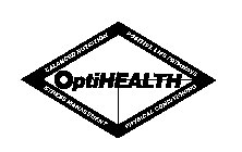 OPTIHEALTH BALANCED NUTRITION POSITIVE LIFE PATHWAYS STRESS MANAGEMENT PHYSICAL CONDITIONING