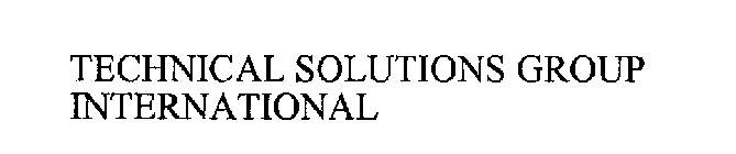 TECHNICAL SOLUTIONS GROUP INTERNATIONAL