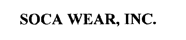 SOCA WEAR, INC.