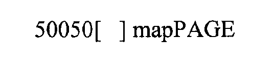 50050[ ] MAPPAGE