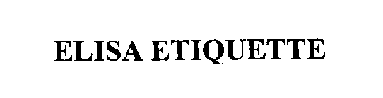 ELISA ETIQUETTE