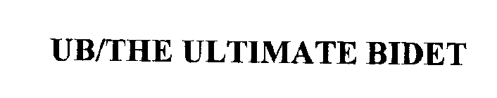 UB/THE ULTIMATE BIDET