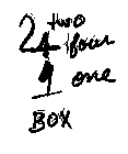 2 TWO 4 FOUR 1 ONE BOX