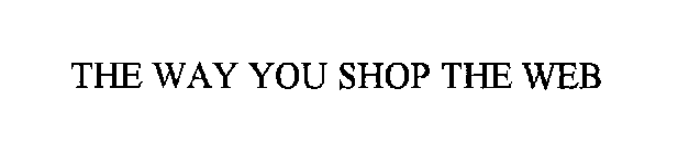 THE WAY YOU SHOP THE WEB