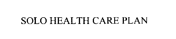 SOLO HEALTH CARE PLAN