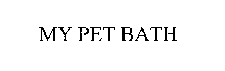 MY PET BATH
