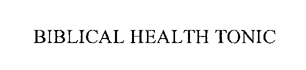 BIBLICAL HEALTH TONIC