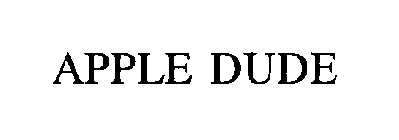 APPLE DUDE