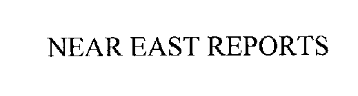 NEAR EAST REPORT