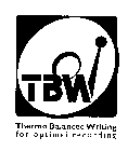 TBW THERMO BALANCED WRITING FOR OPTIMAL RECORDING